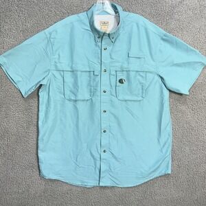 NWT LL Bean Shirt Men's Size L Green Wear Sun UPF 50+ Smart Lightweight Outdoors